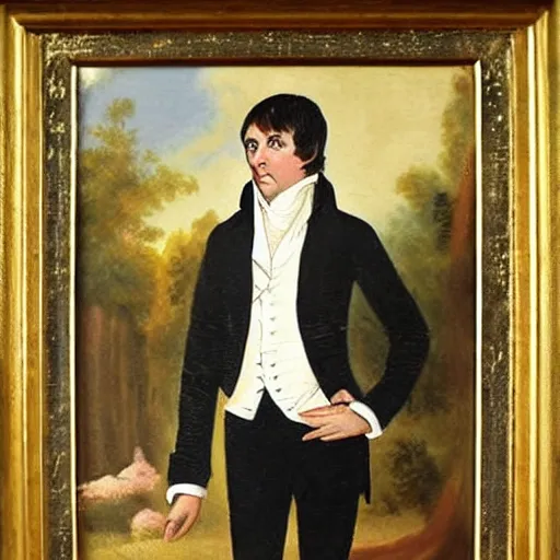 Prompt: regency era painting of paul mccartney