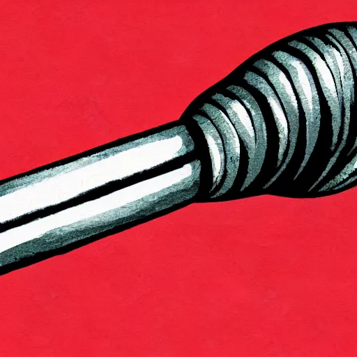 Image similar to an evil black sword on a blank background. ( rpg illustration )