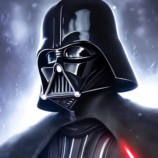 Image similar to portrait of darth vader, league of legends amazing splashscreen artwork, legends of runeterra, splash art, natural light, elegant, photorealistic facial features, intricate, fantasy, detailed face, atmospheric lighting, anamorphic lens flare, cinematic lighting, league of legends splash art, hd wallpaper, ultra high details by greg rutkowski