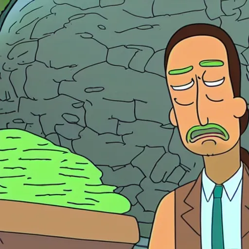 Image similar to dwayne johnson in rick and morty 4 k detailed