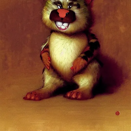 Image similar to a portrait of a furry hamato yoshi wearing a red kimono, hairy, furry body, furry arms, feet, tail. highly detailed painting by gaston bussiere, craig mullins, j. c. leyendecker, furry