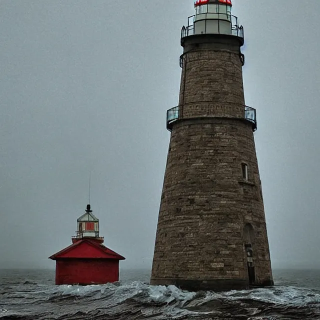 Image similar to a beautiful view of silent hill lighthouse, ultra detailed