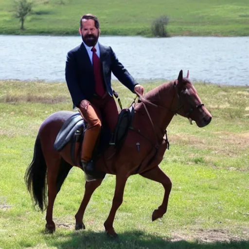 Image similar to santiago abascal santiago abascal riding a horse saving the planet from the clutches of communism