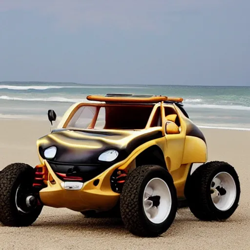 Image similar to the lovechild of a ankylosaurus and a dune buggy