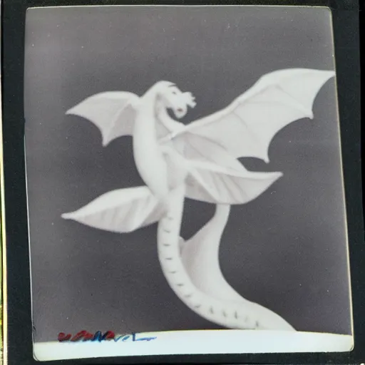 Image similar to 1 9 5 0 s polaroid picture of dragonair