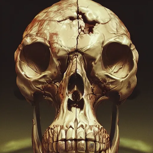 Image similar to portrait_of_a_melting_skull._intricate_abstract._intricate_artwork._by_Tooth_Wu_wlop_beeple_dan_mumford._octane_render_trending_on_artstat