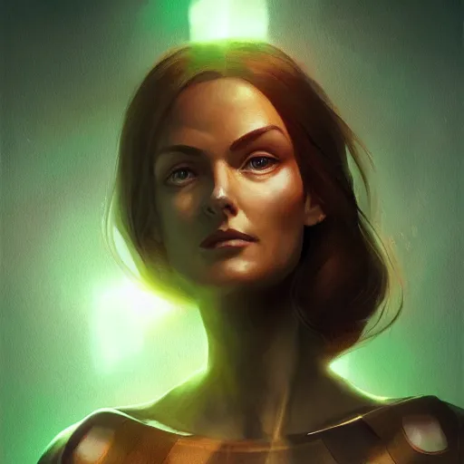 Image similar to full body portrait of jean grey, symetry, perfect face, green eyes, intricate, detailed, volumetric lighting, scenery, digital painting, highly detailed, artstation, sharp focus, illustration, concept art, ruan jia, steve mccurry