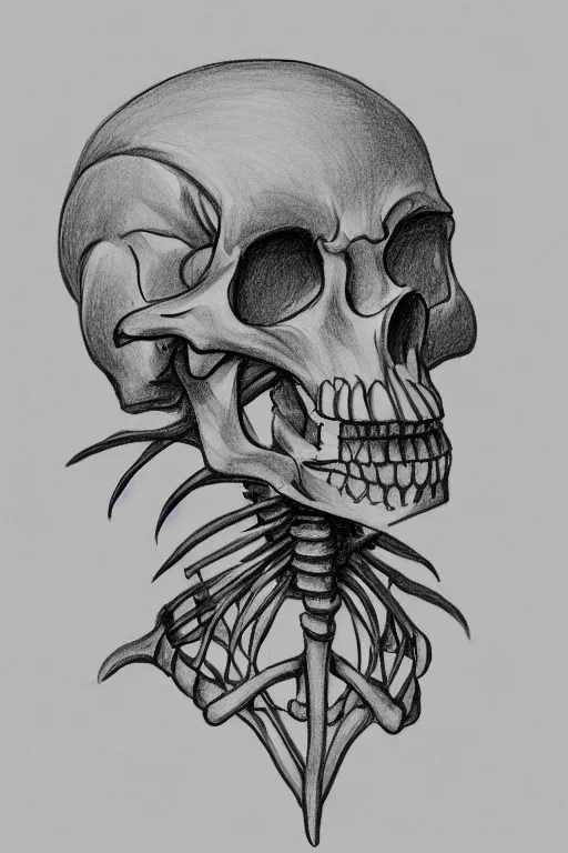 How to Draw a Skeleton  Depicting the Bones in the Human Body