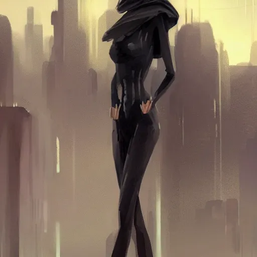 Image similar to concept art by greg rutkowski, a very tall and slender woman with blond hair, talking to a very tall and slender man with short black hair, brutalist futuristic interior, dark lighting atmosphere, detailed portraits, nostalgic atmosphere, scifi, digital painting, artstation, concept art, smooth, sharp foccus ilustration, artstation hq