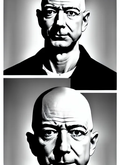 Prompt: poster of jeff bezos as walter white from breaking bad, photoshop gfx