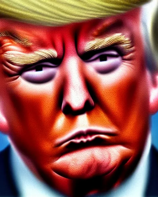 Image similar to donald trump sweating profusely, by alan bean, ultra detailed, character design, concept art, trending on artstation,