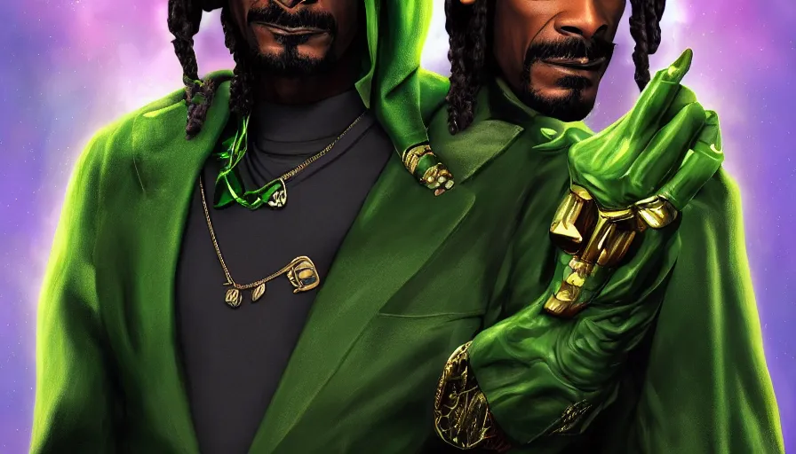 Image similar to Snoop Dogg is Loki, hyperdetailed, artstation, cgsociety, 8k