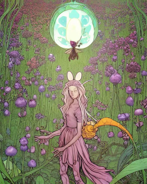 Image similar to the platonic ideal of flowers, sprouting, insects and praying of cletus kasady carnage davinci mandala ponyo alice in wonderland dinotopia watership down, hollow knight, d & d, fantasy, ego death, mdma, dmt, psilocybin, concept art by greg rutkowski and simon stalenhag and alphonse mucha and john bauer