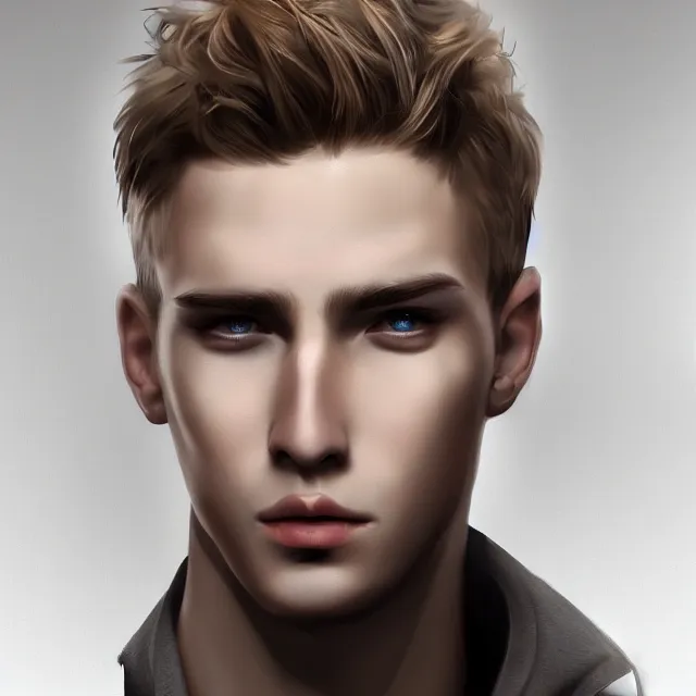 Prompt: attractive young white males digital art, cgsociety, artstation, 4k, realistic