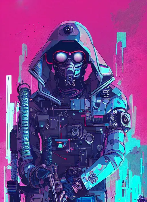Prompt: cyberpunk cartel diver assassin by josan gonzalez splash art graphic design color splash high contrasting art, fantasy, highly detailed, art by greg rutkowski