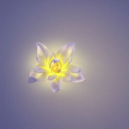 Image similar to Luminescent flower blooming at twilight, realism, photorealism, f 3.5, photography, octane render, highly detailed, vray, volumetric lighting, unreal engine