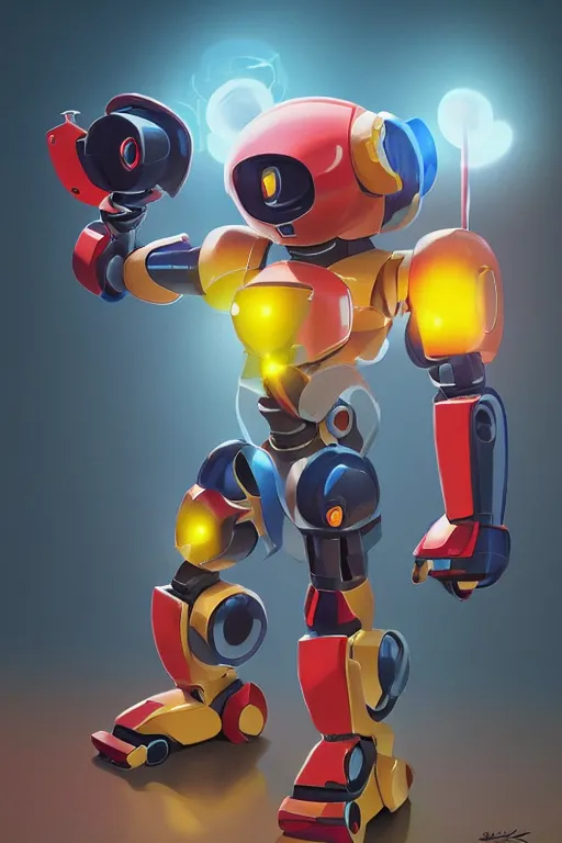 Image similar to metabots medabots medarotto medarot robot minimalist comics helmet mask neon cybereye, behance hd by jesper ejsing, by rhads, makoto shinkai and lois van baarle, ilya kuvshinov, rossdraws global illumination ray tracing hdr radiating a glowing aura