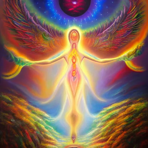 the astral realm sacred journey in oil painting, | Stable Diffusion ...