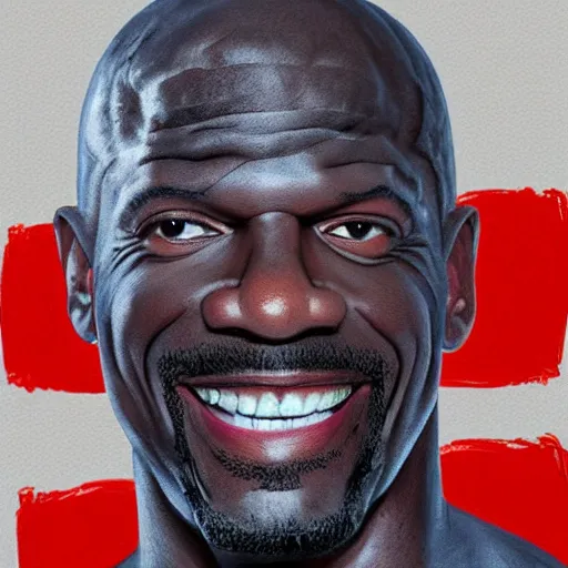 Image similar to terry crews made of tomatoes, concept art, detailed