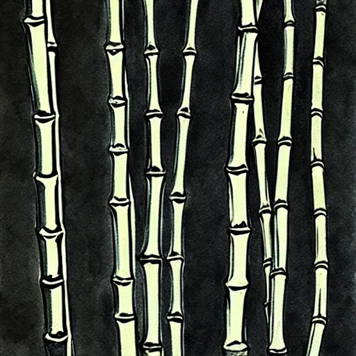 Image similar to bamboo, ink, xu wei