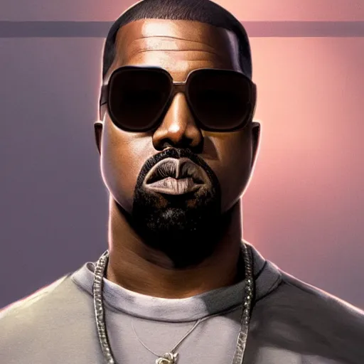 Prompt: highly detailed portrait, kanye west, in gta v, stephen bliss, unreal engine, fantasy art by greg rutkowski, loish, rhads, ferdinand knab, makoto shinkai and lois van baarle, ilya kuvshinov, rossdraws, tom bagshaw, global illumination, radiant light, detailed and intricate environment