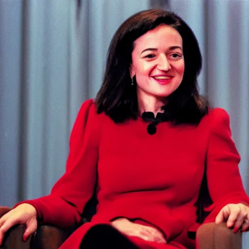 Prompt: Photo of Sheryl Sandberg in 1987