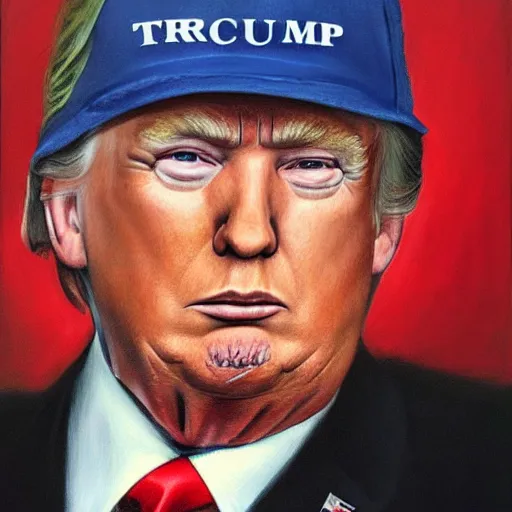 Image similar to portrait of Donald Trump by Jon McNaughton