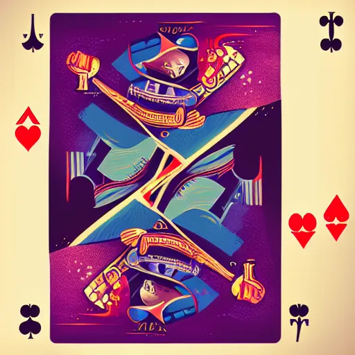 Image similar to detailed illustration of a poker card game by alena aenami and annato finnstark