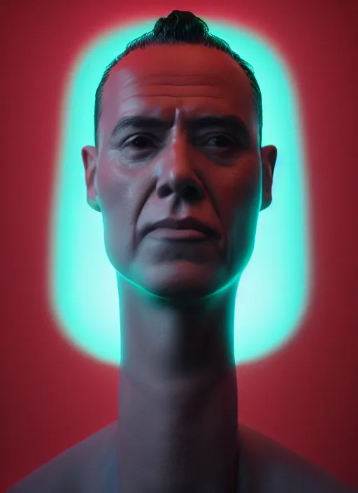 Prompt: ( ( ( photograph of oscar nunez as oscar martinez ) ) ) by mike campau, head and torso, red background photorealistic, octane render, vibrant colors, unreal engine, dynamic lighting, perfect factions, very detailed faces, intricate detail, trending on artstation, poster, volumetric lighting, 4 k, award winning