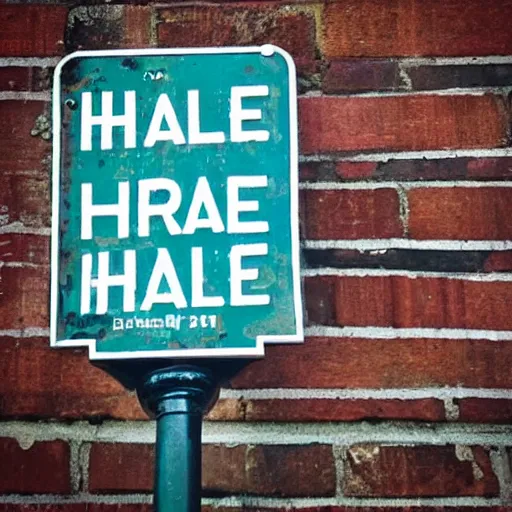 Image similar to a street sign with the text “hale avenue”, cambridge, england