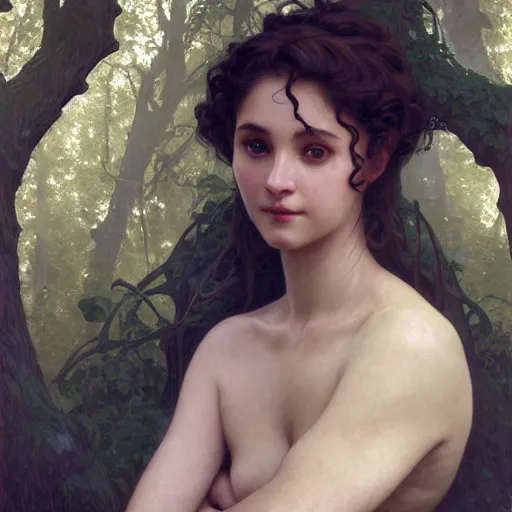 Prompt: portrait of a treefolk, intricate, elegant, highly detailed, digital painting, artstation, concept art, smooth, sharp focus, illustration, art by artgerm and greg rutkowski and alphonse mucha and william - adolphe bouguereau