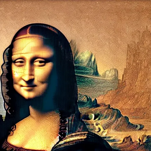 Image similar to mona Lisa smiling