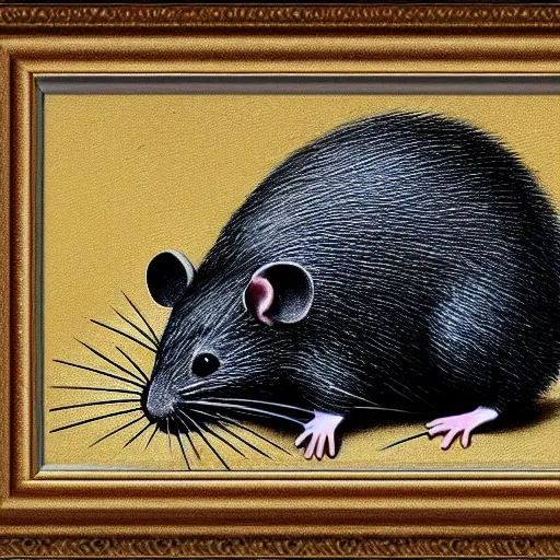 Image similar to love rat art by banksy, 8 k, high definition, extremely detailed, photo realistic