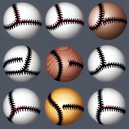 Image similar to wave of baseballs, photorealistic