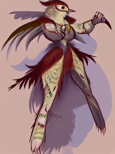 Prompt: female birdkin!!! female birdfolk!!! anthro!!!!!!!! avian, bird, owl!!!!! 🐦🐦🐦!!!! feathers on body!!!! detailed fursona design!! furaffinity!!!! roman armor, Lorica segmentata!!!! holding gladius!! beautiful full body portrait commission!! head visible!!!!!!