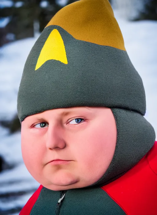 Prompt: portrait photo still of real life eric cartman, 8 k, 8 5 mm, f. 1 4