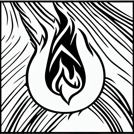 Image similar to mage pointy hat on fire vector art, logo, black and white, clear, no watermarks