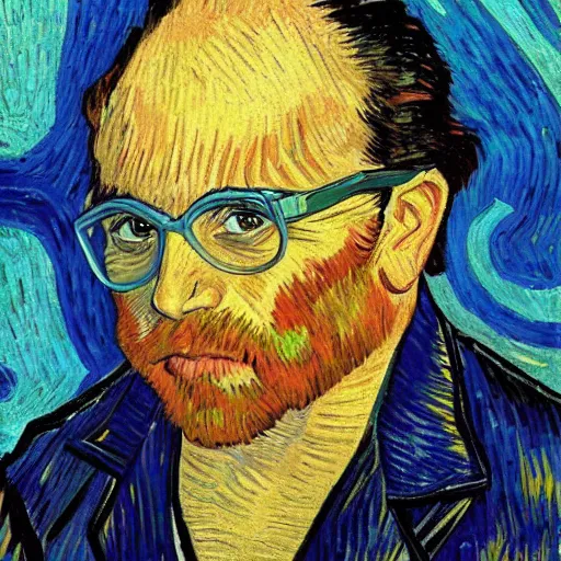Image similar to Danny Devito painting byVincent-Van-Gogh
