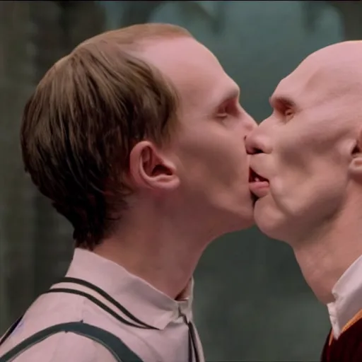 Image similar to harry potter kissing voldemort 4k