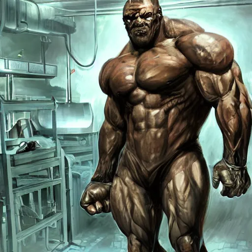 Image similar to splash art of a hulking muscular black - coated anthropomorphic horse supersoldier in a research facility wearing a combat kevlar outfit, highly detailed, furry, furaffinity, exaggeratedly buff physique, digital painting, artstation, illustration, art by artgerm, greg rutkowski, sakimichan