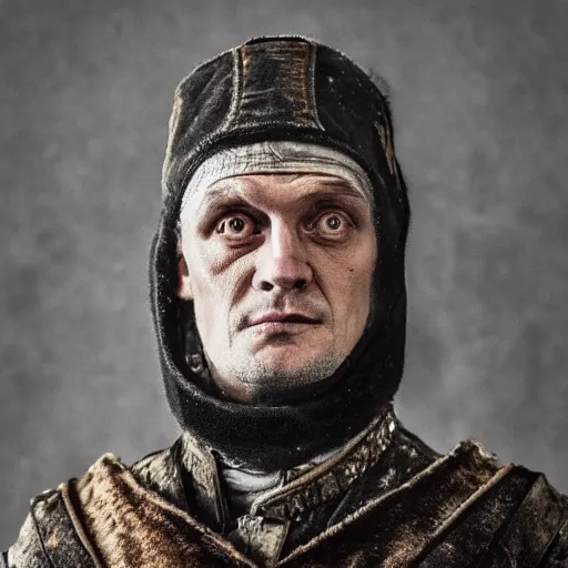 Image similar to Oleg Tinkov as Koshchei the Deathless, realistic, art