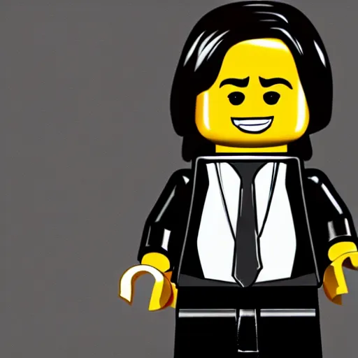 Image similar to john wick as a lego man