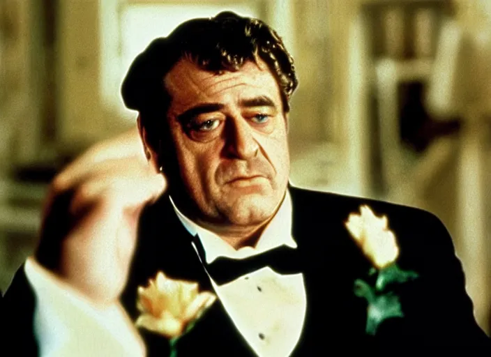 Image similar to film still of John Goodman!!!!!! as Vito Corleone in The Godfather 1972