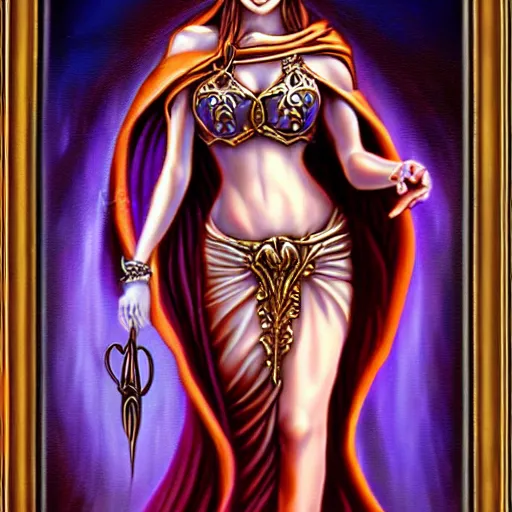 Prompt: evil godess, by anne stokes