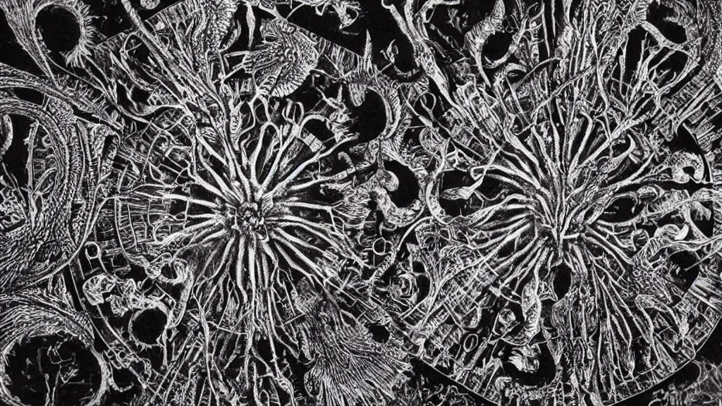 Prompt: beautiful macro photo of a coronavirus as a piece on a chessboard, dark, sinister, detailed, high contrast, art by Ernst Haeckel and Greg Rutkowski