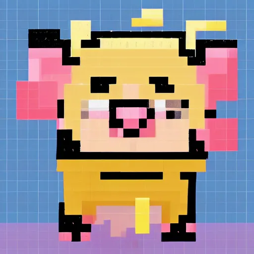 Prompt: cute adorable pig pixel art, trending on artstation, deviantart, pixiv
