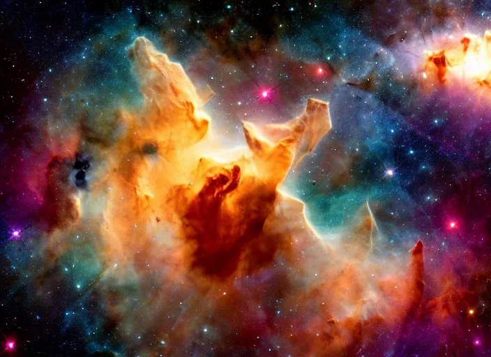 Image similar to james webb space telescope images, telescope imagery of the carina nebula, andromeda, void black, jwst 8 k wallpaper