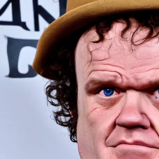 Prompt: Extremely close up of John C Reilly