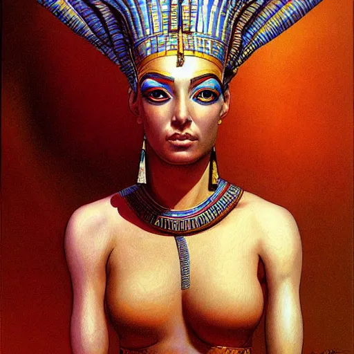 Image similar to egyptian princess by wayne barlowe