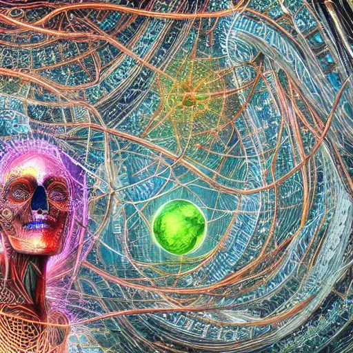 Image similar to organic machine learning how to evolve in earth and astral realm, realistic and hyper detailed photography, about symbiosis with, biological studium, 4 k, high quality image